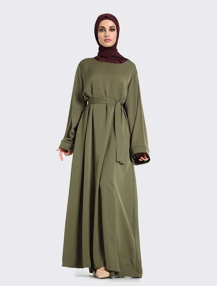 Olive Plain Abaya